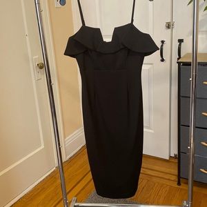 Evening midi dress. Size 4. Black. In very good condition.